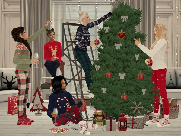 New Year Homewear Set by Klira - The Sims 2 Custom Content