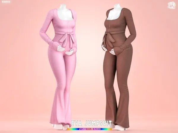 Mix Eva Jumpsuit Pregnant cloth brsims - The Sims 4 custom content