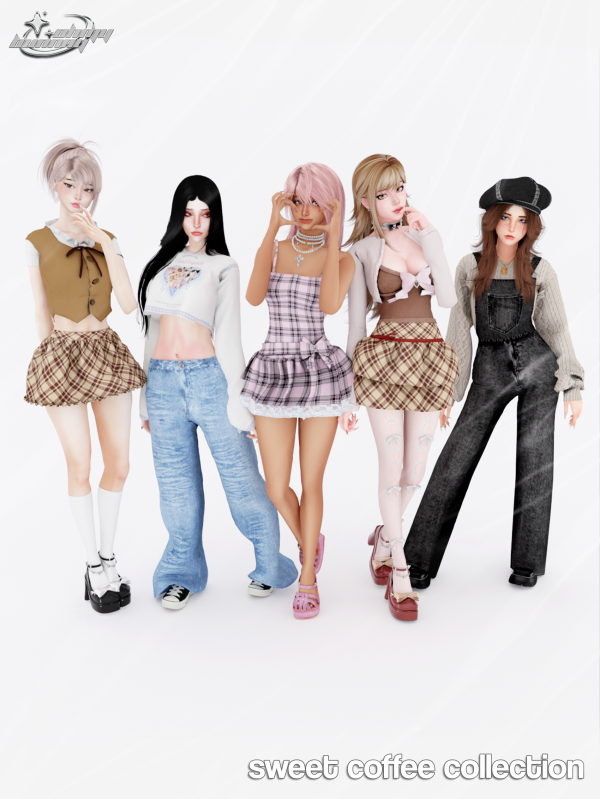 Alpha SWEET COFFEE COLLECTION by ohmybunnny2 - The Sims 4 Custom Content