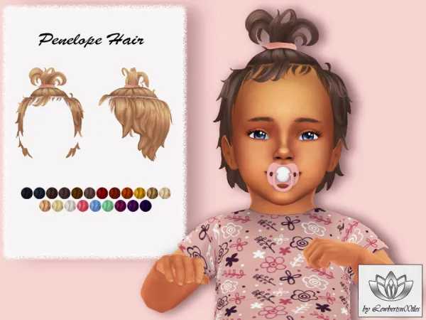 Maxis Match Penelope Hair (Infant) by Lewbertsn00tles - The Sims 4 Custom Content