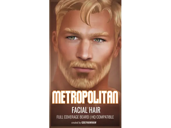 Maxis Match Metropolitan Facial Hair by golyhawhaw - The Sims 4 Custom Content