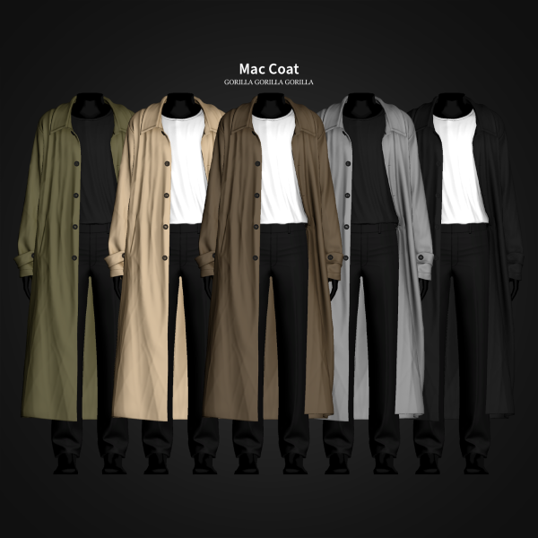 Alpha Mac Coat by simsfinds - The Sims 4 Custom Content