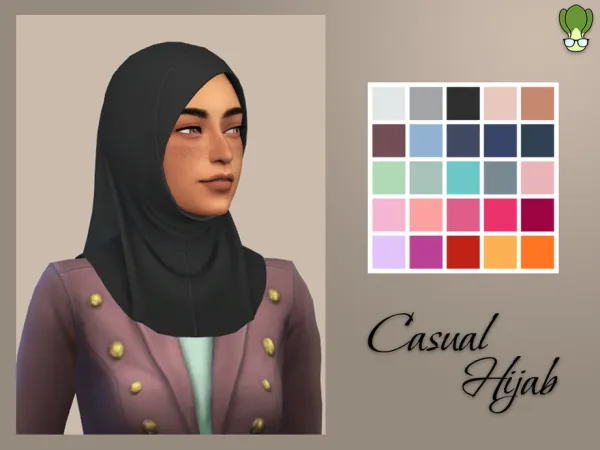 Maxis Match Casual Hijab 1 by kapakijo - The Sims 4 Custom Content