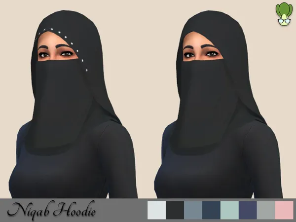 Maxis Match Niqab Hoodie by kapakijo - The Sims 4 Custom Content