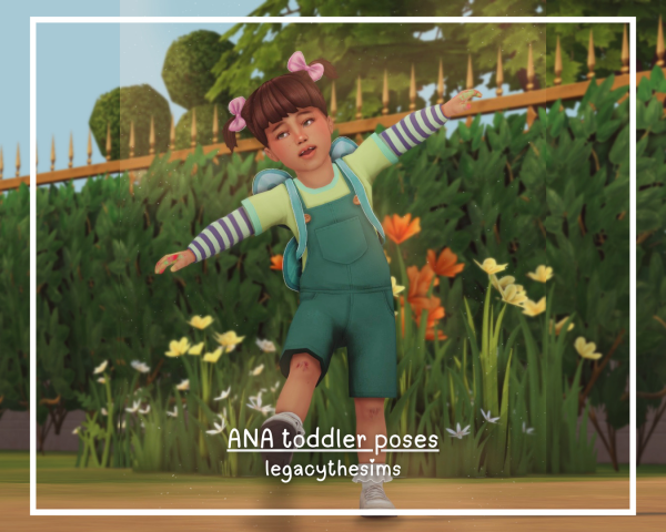 Mix ANA toddler poses by simsfinds - The Sims 4 Custom Content