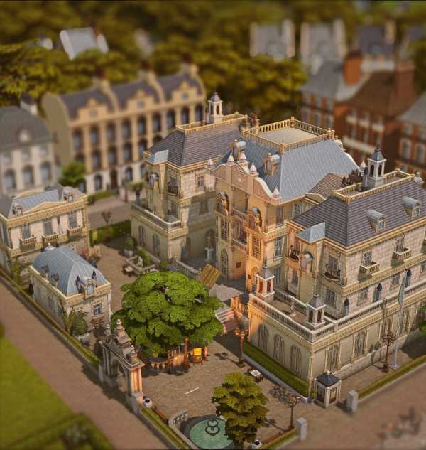 Maxis Match University of Britechester NOCC by simsfinds - The Sims 4 Custom Content