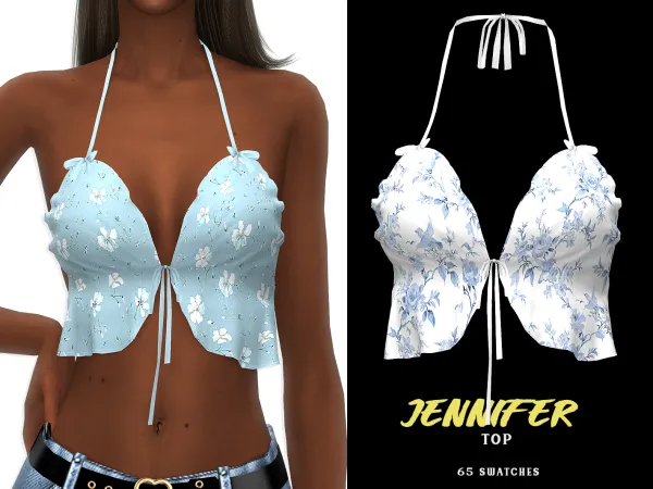 Maxis Match Jennifer Top by grafity-cc - The Sims 4 Custom Content