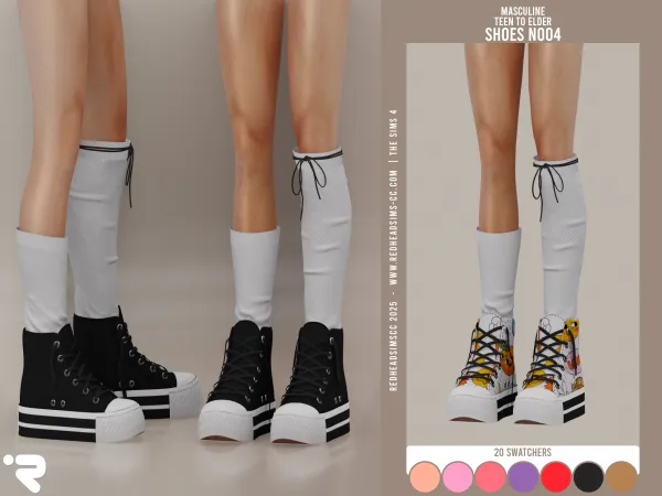 Alpha AM SHOES N004 - The Sims 4 Custom Content