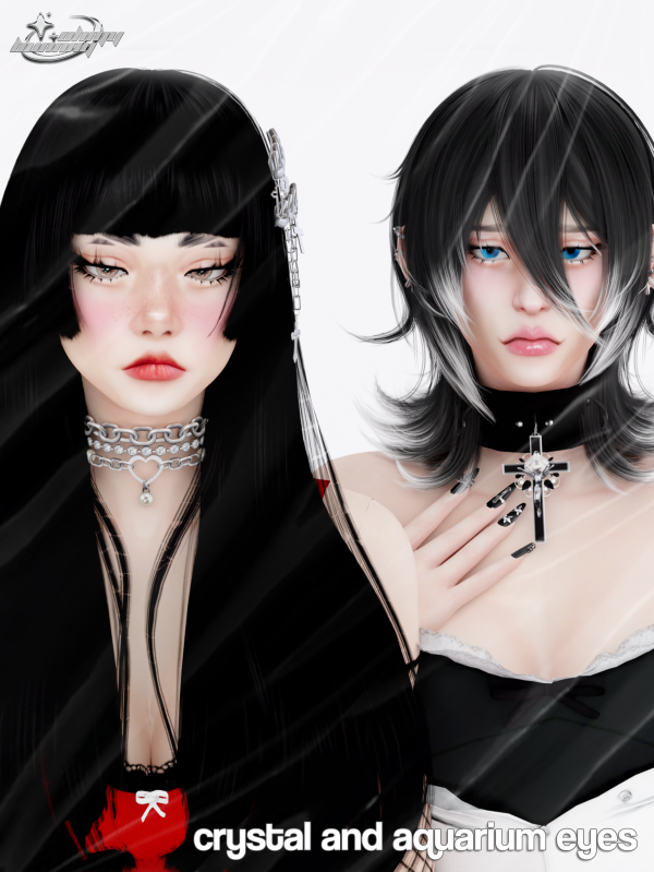 Alpha CRYSTAL AND AQUARIUM EYES by ohmybunnny2 - The Sims 4 Custom Content