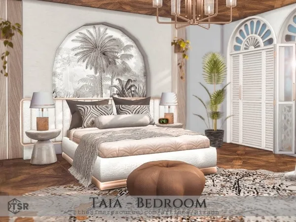 Alpha Taia Bedroom by rirann - The Sims 4 Custom Content