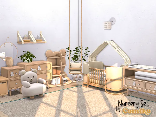 Maxis Match Nursery Set by Comiko - The Sims 4 Custom Content