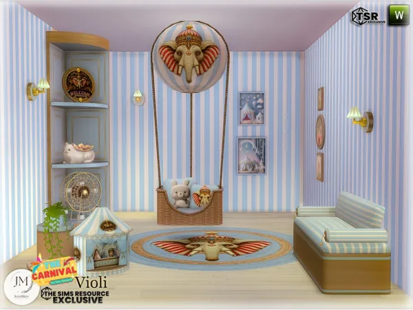 Mix Violi Nursery2 Set by jomsims - The Sims 4 Custom Content