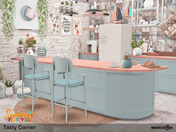 Mix Tasty Corner by nesscasims - The Sims 4 Custom Content