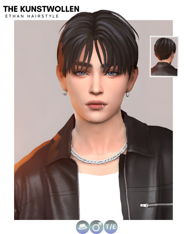 Maxis Match Ethan hairstyle by simsfinds - The Sims 4 Custom Content