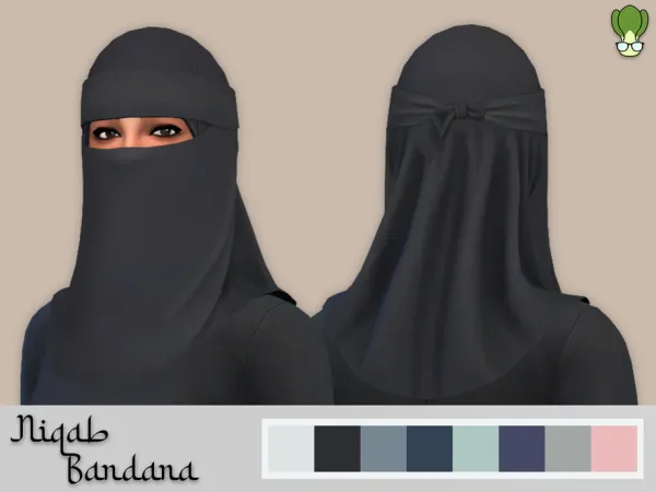 Maxis Match Niqab Bandana 1 by kapakijo - The Sims 4 Custom Content