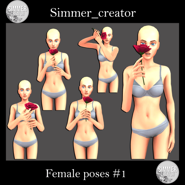 Mix Female poses 1 by simmer_creator - The Sims 4 Custom Content