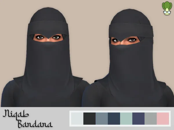 Maxis Match Niqab Bandana 2 by kapakijo - The Sims 4 Custom Content