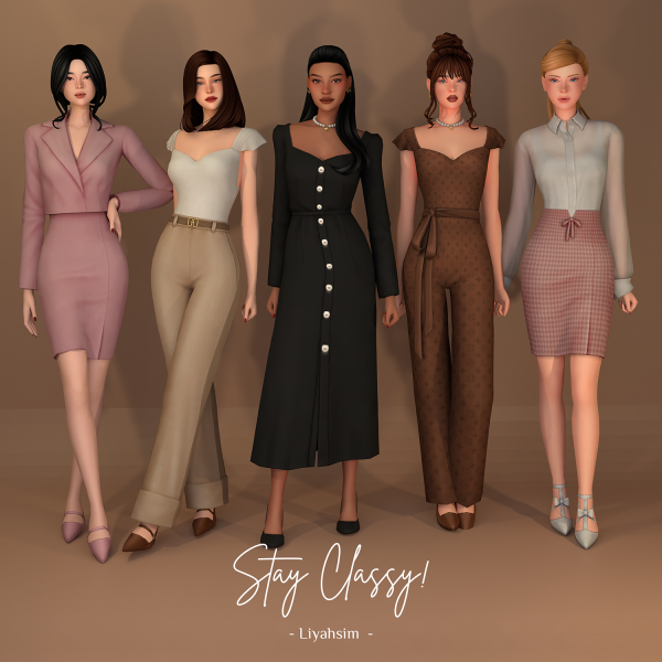Maxis Match Stay Classy Collection by liyahsim - The Sims 4 Custom Content