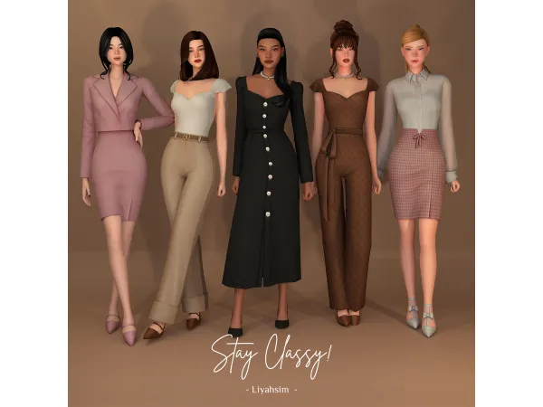 Maxis Match Stay Classy Collection - The Sims 4 Custom Content