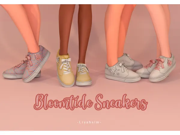 Maxis Match Bloomtide Sneakers Gift by liyahsim - The Sims 4 Custom Content