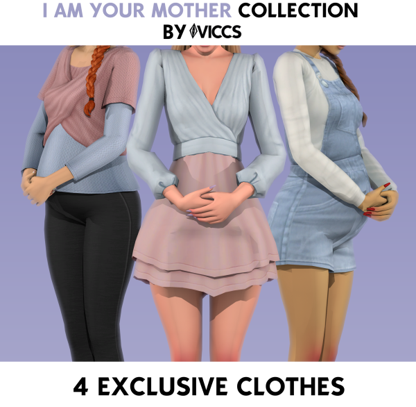 Maxis Match VICCS_ I AM YOUR MOTHER COLLECTION (TEEN ELDER) by viccs - The Sims 4 Custom Content