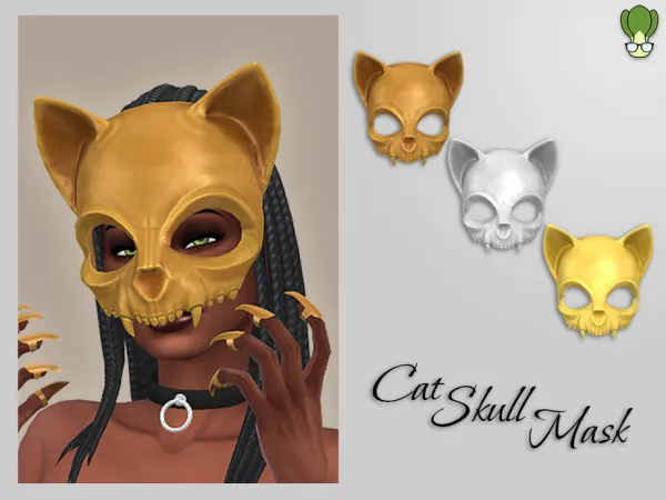Maxis Match Cat Skull Mask by kapakijo - The Sims 4 Custom Content