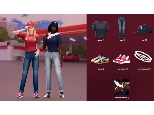 Maxis Match HEATHER SET ModCo Studios - The Sims 4 Custom Content