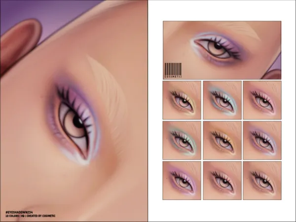 Maxis Match Eyeshadow N234 by cosimetic - The Sims 4 Custom Content