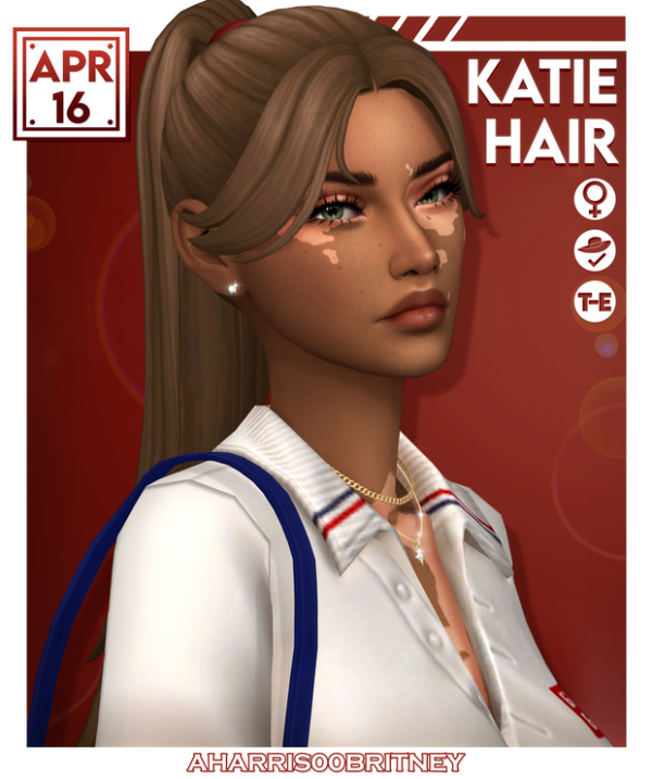 Maxis Match Katie Hairs by simsfinds - The Sims 4 Custom Content