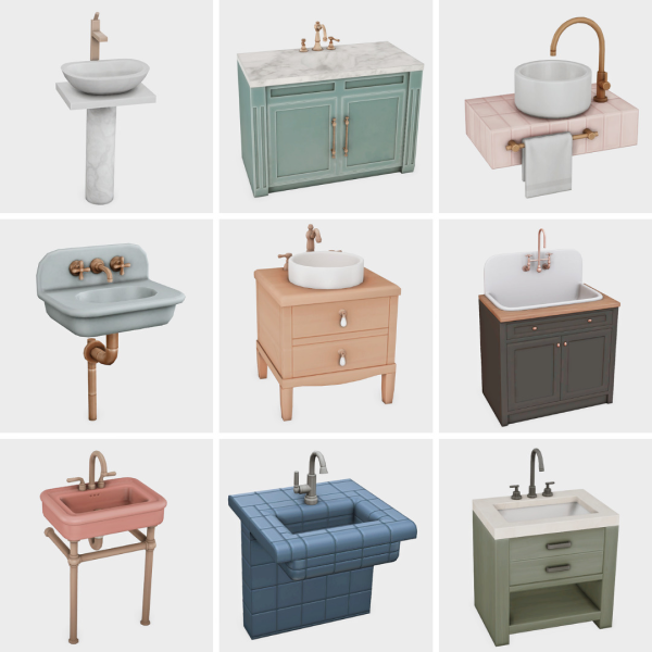 Maxis Match my favorite sink counters pt 1 sims 4 finds by simsfinds - The Sims 4 Custom Content