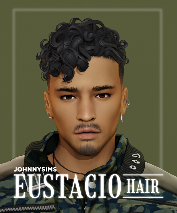 Maxis Match Eustacio Hair by simsfinds - The Sims 4 Custom Content