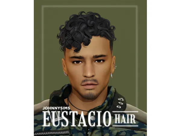 Maxis Match Eustacio Hair by johnnysims - The Sims 4 Custom Content