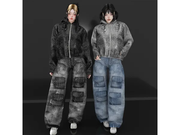 OUTFIT WHITE STRIPES