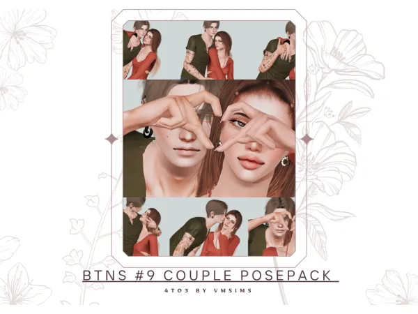 4to3 BTNS 9 CouplePosePack by simsfinds - The Sims 3 Custom Content