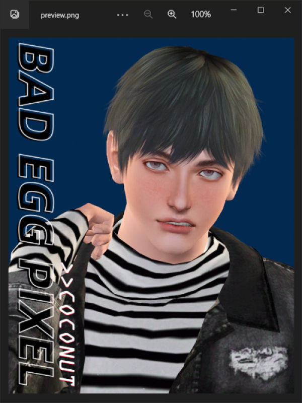 Coconuthair egg pixel by simsfinds - The Sims 3 Custom Content