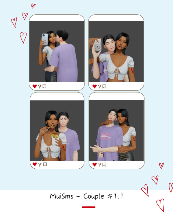 Mix MuiSms Couple 11 by simsfinds - The Sims 4 Custom Content