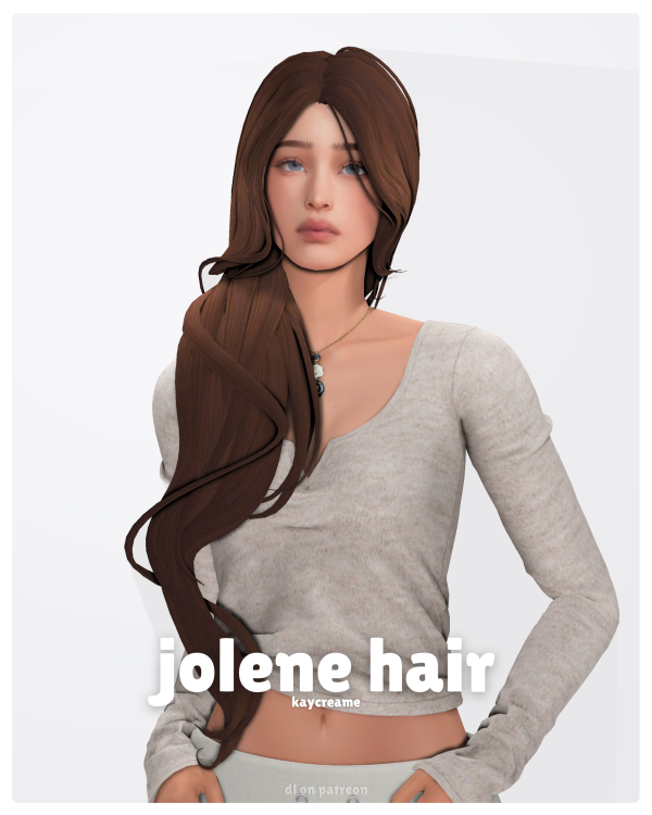Maxis Match jolene hair by simsfinds - The Sims 4 Custom Content