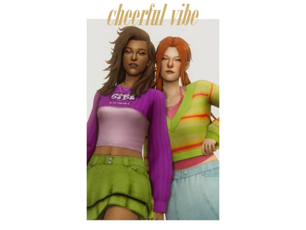 Maxis Match cheerful vibe pack by clumsyalien - The Sims 4 Custom Content