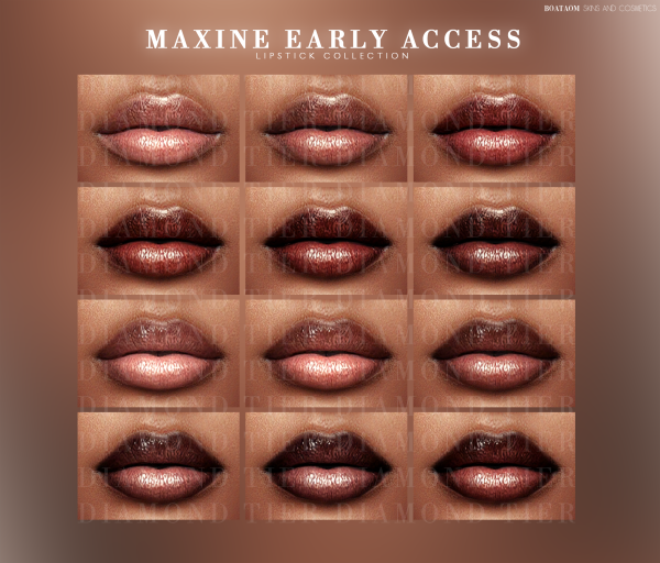 Alpha MAXINE LIPSTICK COLLECTION by simsfinds - The Sims 4 Custom Content