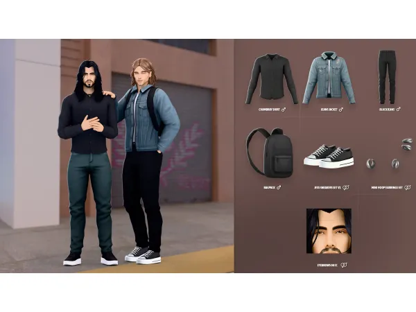 Maxis Match HARRY SET ModCo Studios by modcollective - The Sims 4 Custom Content