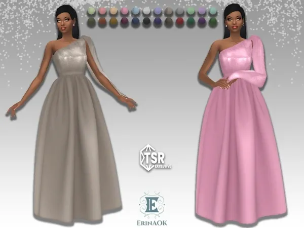 Mix ErinAOK Womens Gown 040425 by KeyCamz - The Sims 4 Custom Content