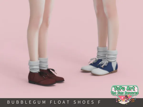 Maxis Match TuPu Art Collab Bubblegum Float Shoes Female by thesimsresource - The Sims 4 Custom Content