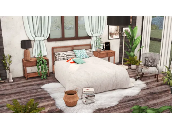 Mix Berlian Bedroom by miwisimsie - The Sims 4 Custom Content