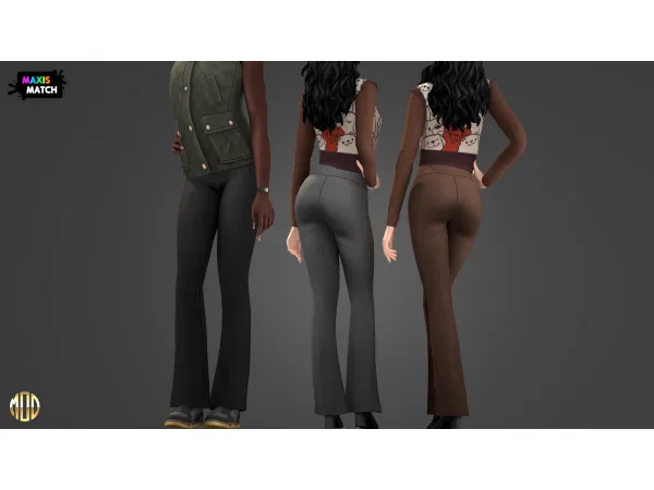 Maxis Match Amy Set Leggings by Modco Studios - The Sims 4 Custom Content