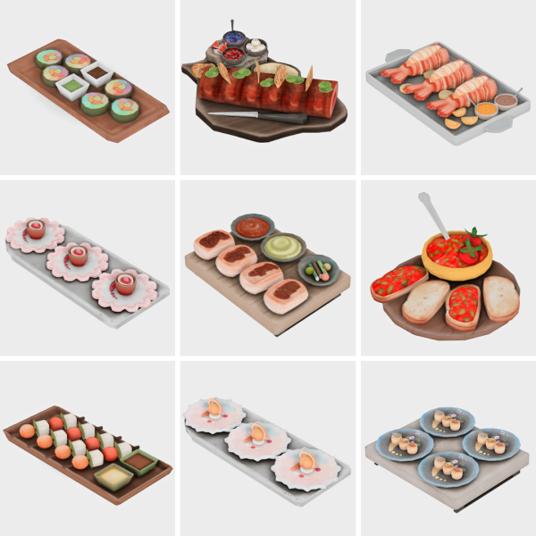 Maxis Match fancy dinner edible recipes sims 4 finds by simsfinds - The Sims 4 Custom Content