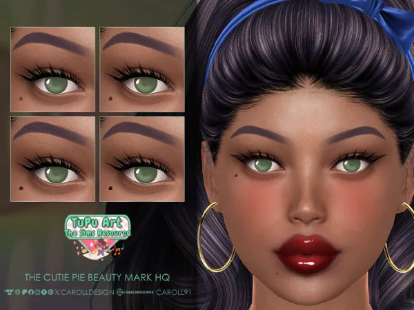 TuPu Art Collab The Cutie Pie Beauty Mark HQ by Caroll912