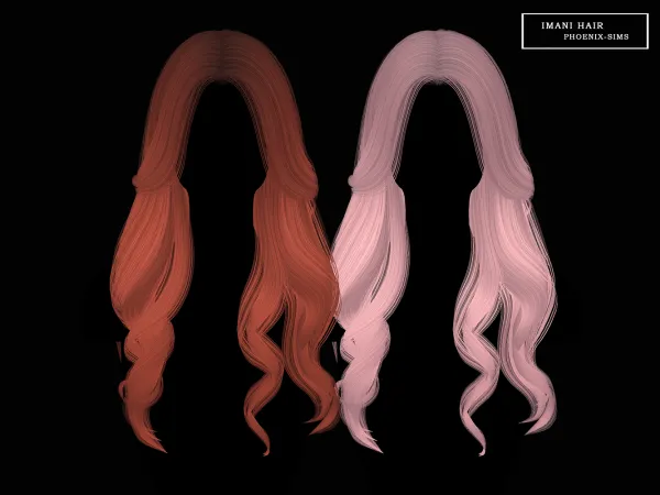 Alpha Imani Hair by phoenixsims4 - The Sims 4 Custom Content