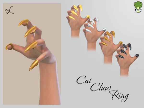 Maxis Match Cat Claw Ring Left by kapakijo - The Sims 4 Custom Content