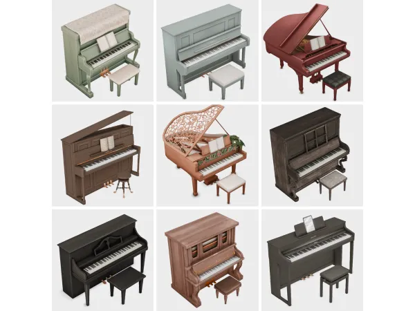 Maxis Match all the pianos I have downloaded sims 4 finds by boujeesimss - The Sims 4 Custom Content