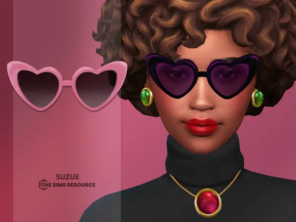 TuPu Art Collab Heart Glasses by Suzue
